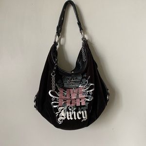 JUICY COUTURE BLACK LIVE FOR JUICY PURSE